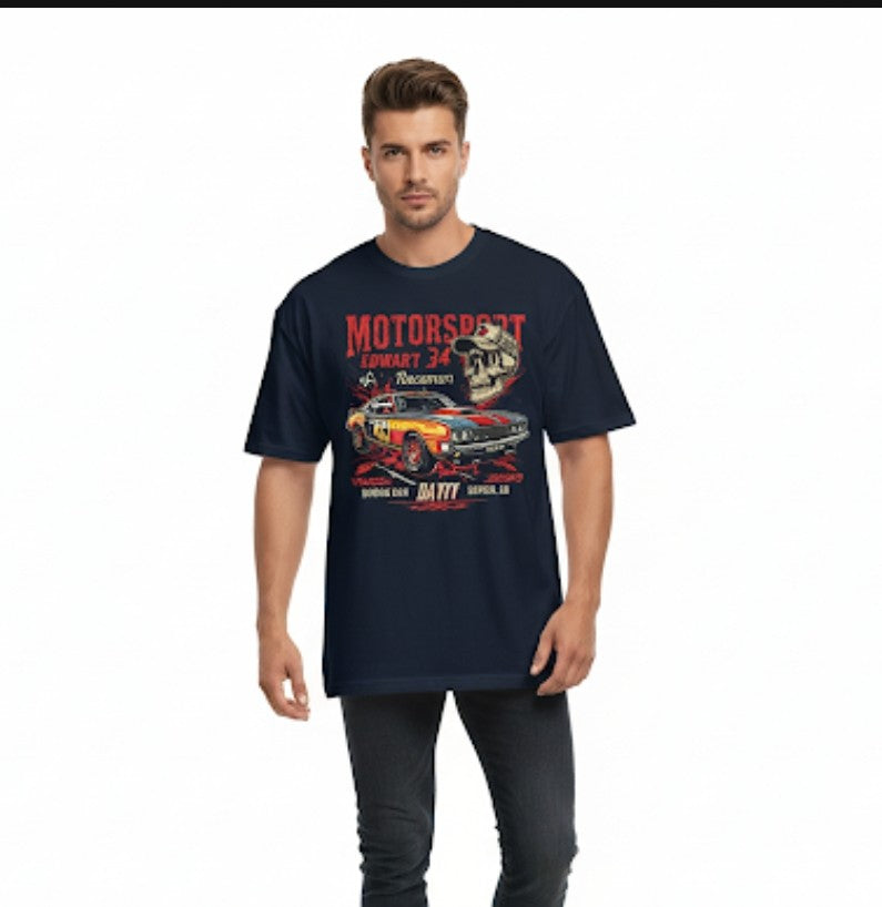 Retro Racing Legend Edwart 34 Oversized T-Shirt”